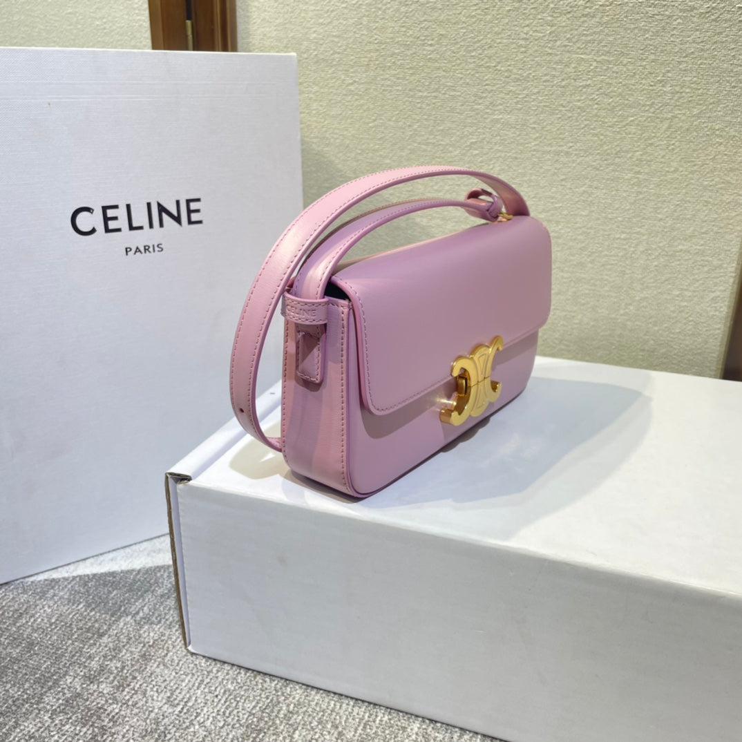 クラシック トリオンフ 20 ピンク カーフスキン ゴールド金具