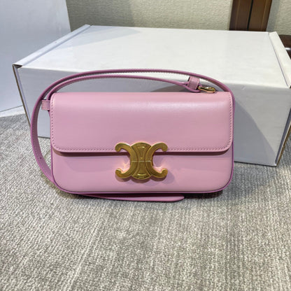 クラシック トリオンフ 20 ピンク カーフスキン ゴールド金具