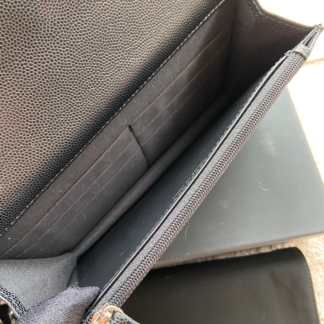 CC Classic Woc 20 cm en cuir de veau grainé noir