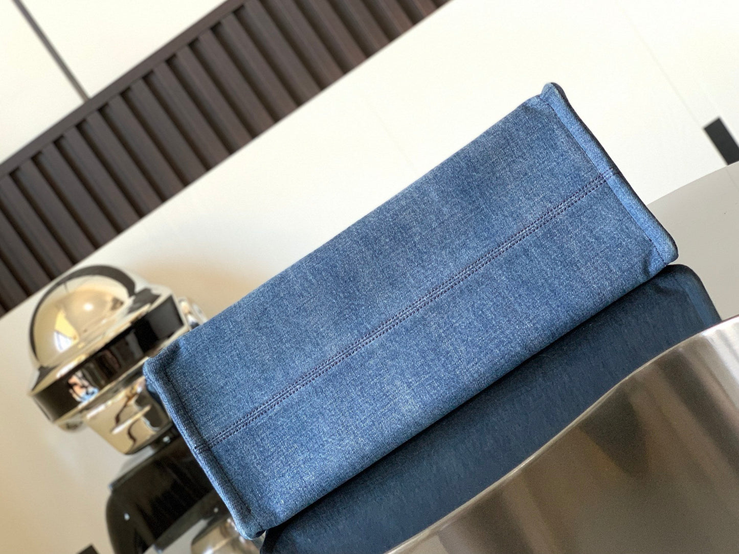 GRAND CABAS THAÏS 41 EN DENIM BLEU