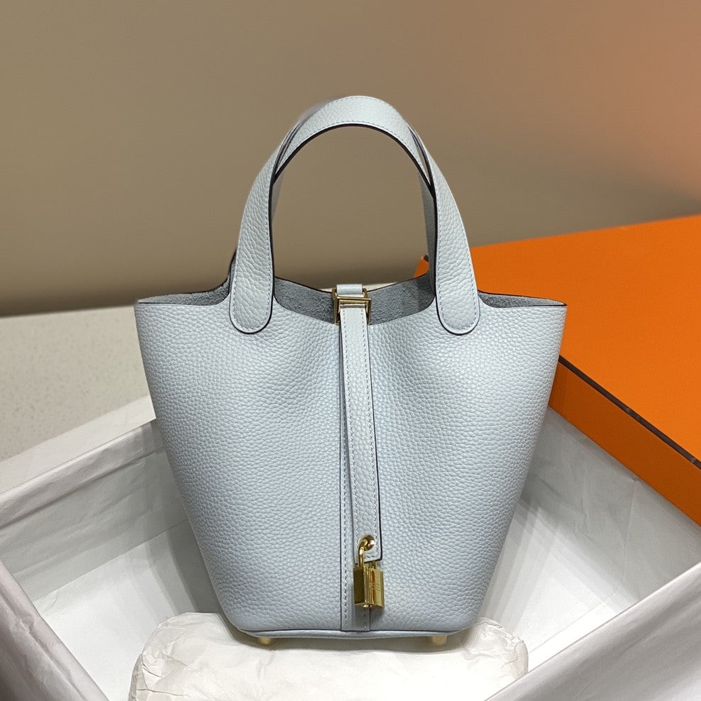 serrure picotin 18 bleu saphir togo ghw