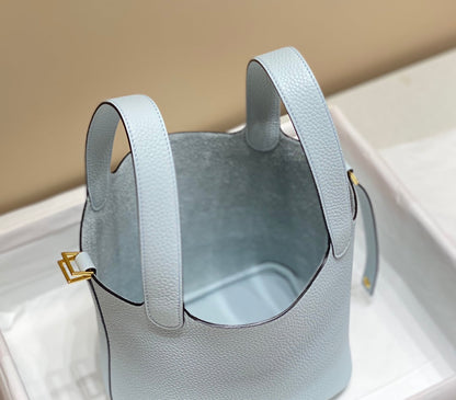 serrure picotin 18 bleu saphir togo ghw