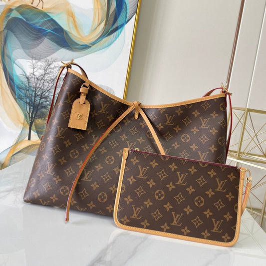 SAC FOURRE-TOUT MM 39 EN TOILE MONOGRAMME MARRON 