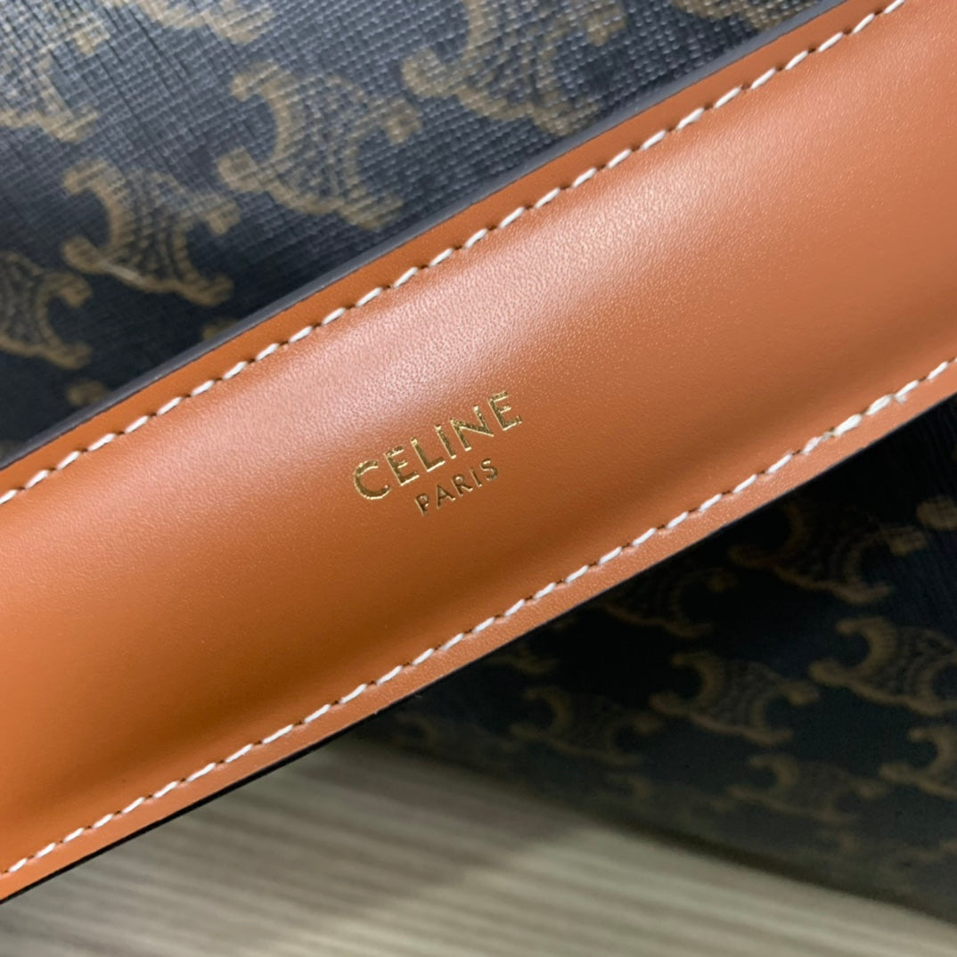 SAC DE VOYAGE 50 EN TOILE TRIOMPHE NOIRE IMPRIMÉ CELINE