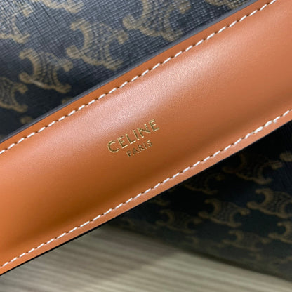 SAC DE VOYAGE 50 EN TOILE TRIOMPHE NOIRE IMPRIMÉ CELINE