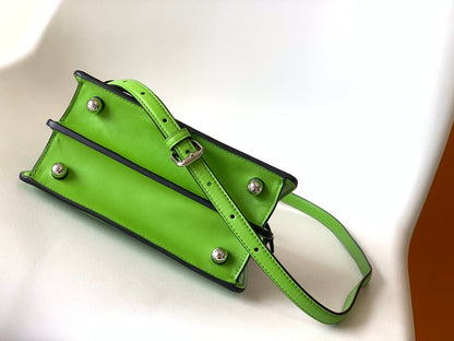 Sac Peekaboo ISeeU Petite 20 en cuir d'agneau vert Shw 