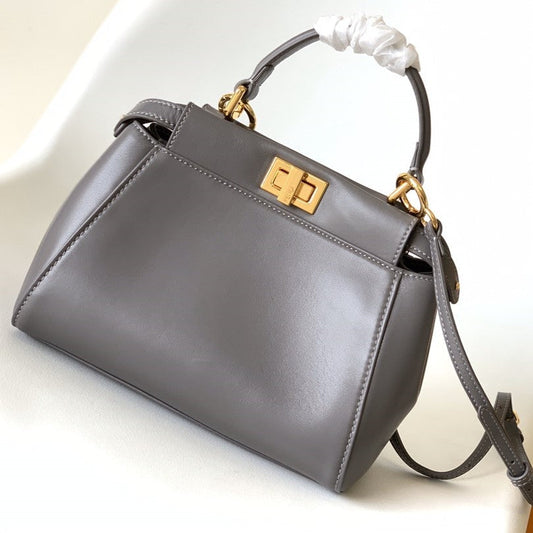 ピーカブー ミニ 23cm バッグ トープ ラムスキン ゴールド金具