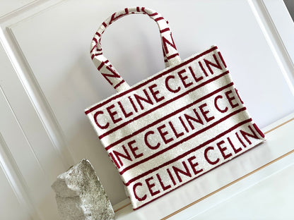 grand cabas 41 blanc bordeaux toile multi logo