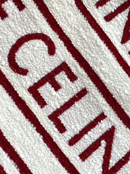grand cabas 41 blanc bordeaux toile multi logo