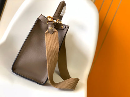 Sac Peekaboo X-lite medium 30 cm en cuir d'agneau marron et accessoires dorés 