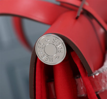 HM HERBAG ZIP 31 TOILE ROUGE