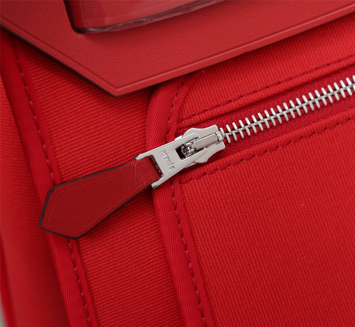 HM HERBAG ZIP 31 TOILE ROUGE