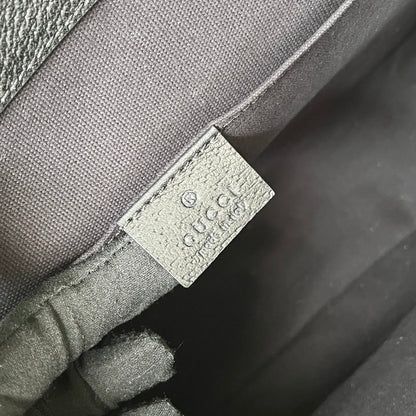 SAC MESSAGER IMPRIMÉ TIGRE 28 EN TOILE NOIRE ET BORDURE EN CUIR