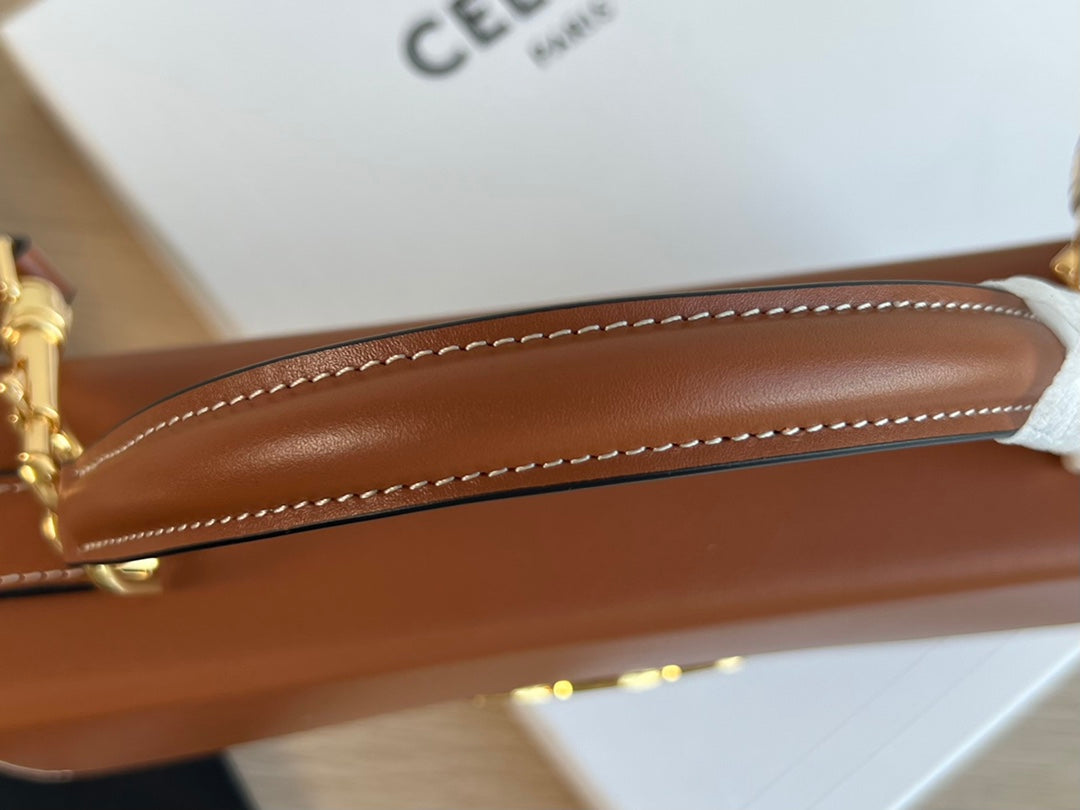 ボックス トリップホーム 22 シナモンブラウン カーフスキンバッグ