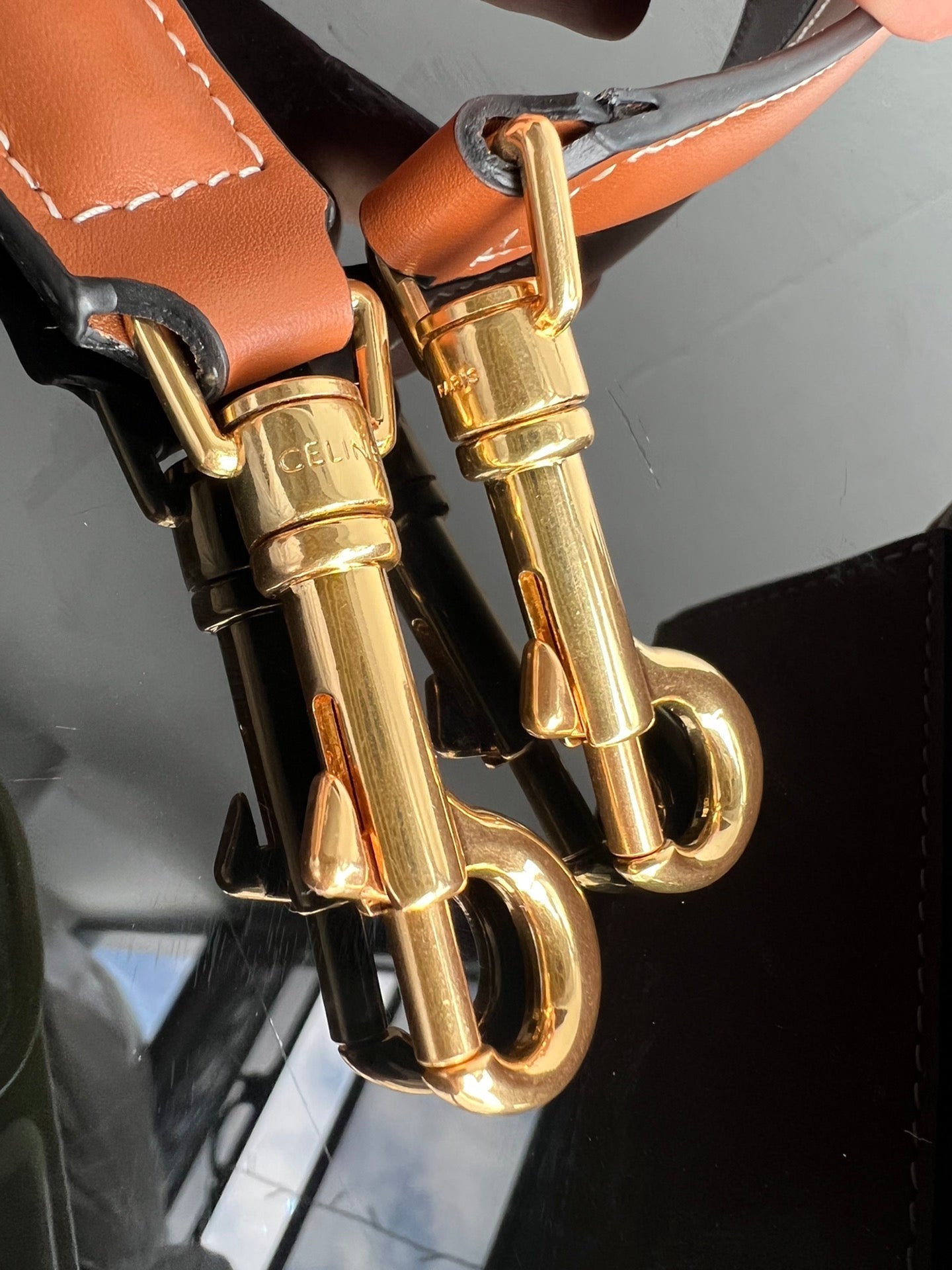 ボックス トリップホーム 22 シナモンブラウン カーフスキンバッグ