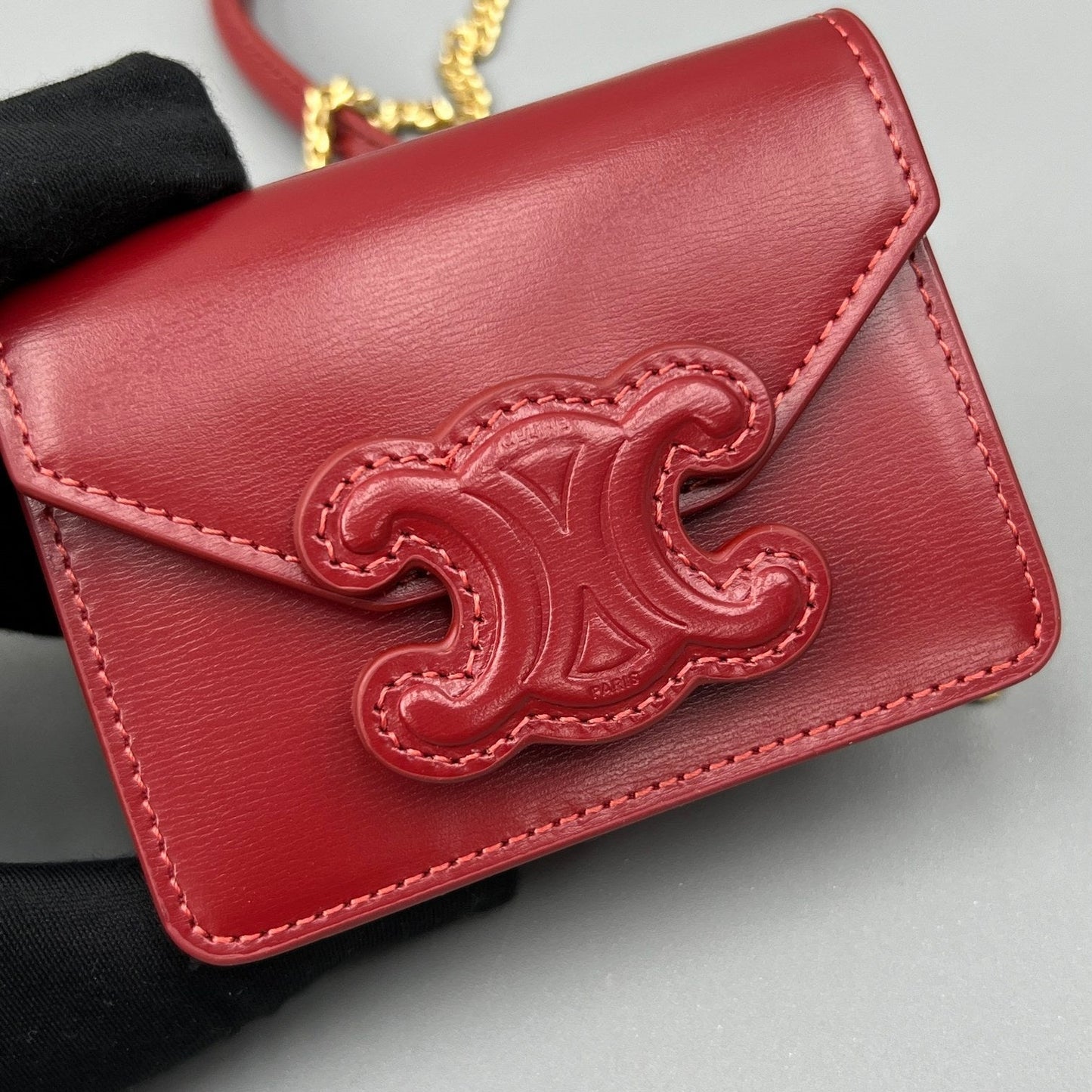 CUIR TRIPHOME 11 チェリーレッドカーフスキン