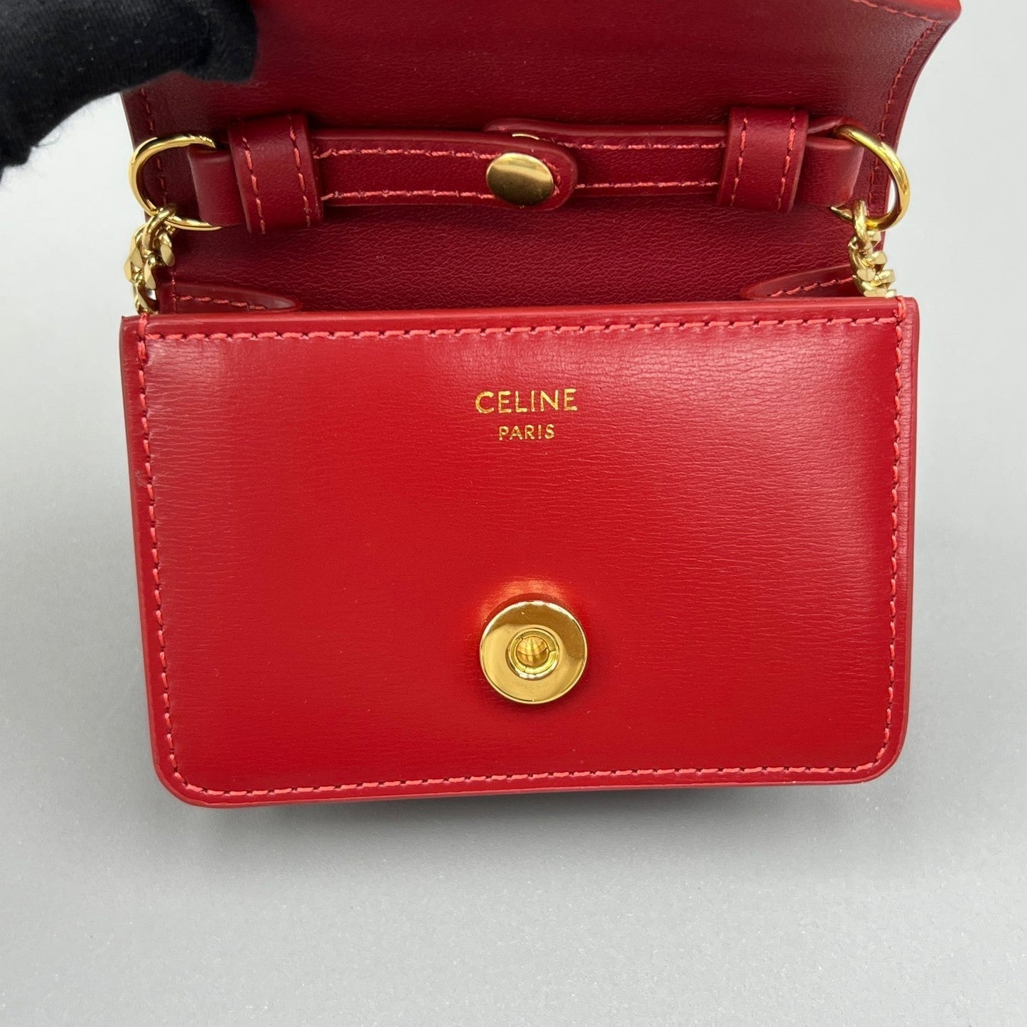 CUIR TRIPHOME 11 チェリーレッドカーフスキン