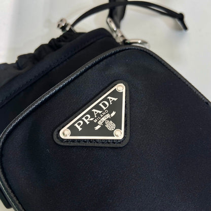 SAC POUR TÉLÉPHONE 18 EN RE-NYLON NOIR