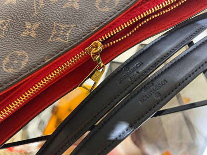 スレン mm 36cm ブラウンレッドモノグラムキャンバス