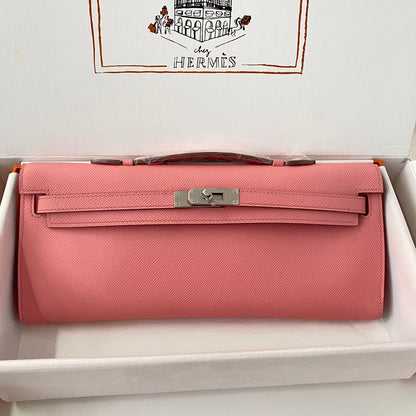 HM Kelly Cut 31 Cuir Epsom rose pastel, accessoires argentés 229064