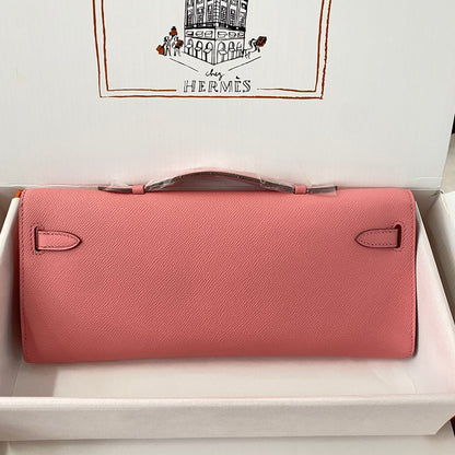 HM Kelly Cut 31 Cuir Epsom rose pastel, accessoires argentés 229064