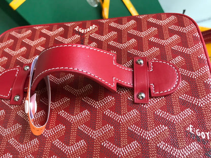 Trousse de toilette Muse 20 en toile Goyardine rouge classique