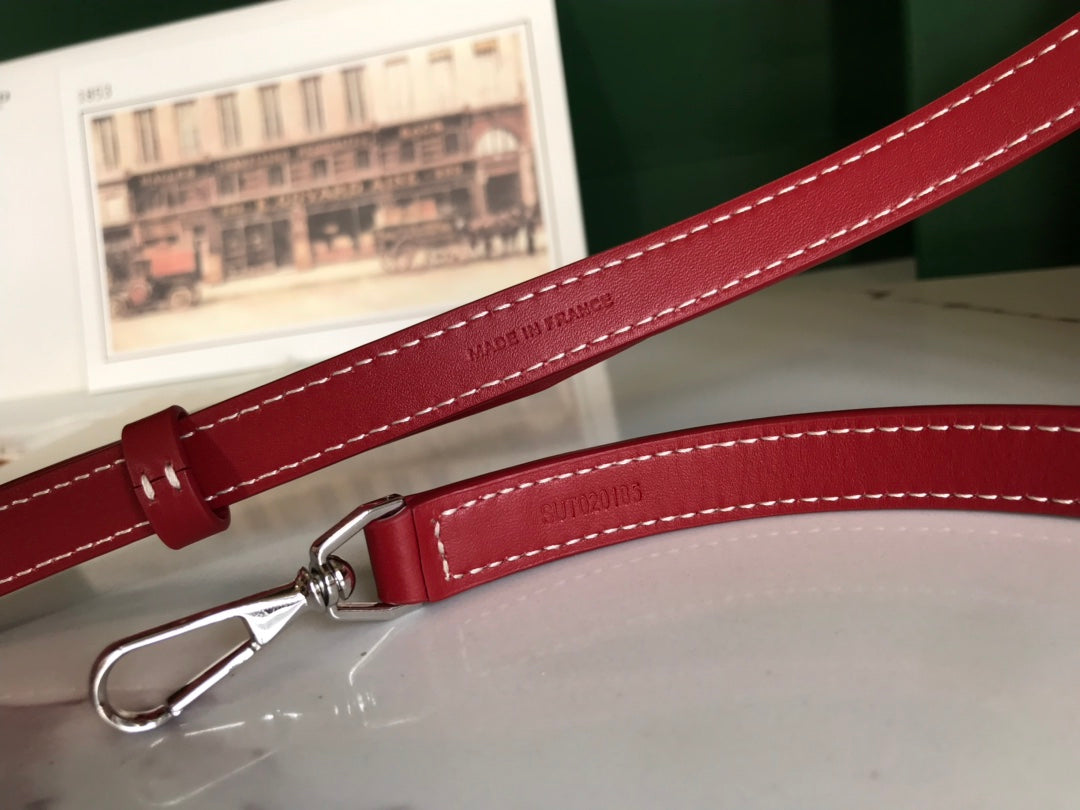 Trousse de toilette Muse 20 en toile Goyardine rouge classique