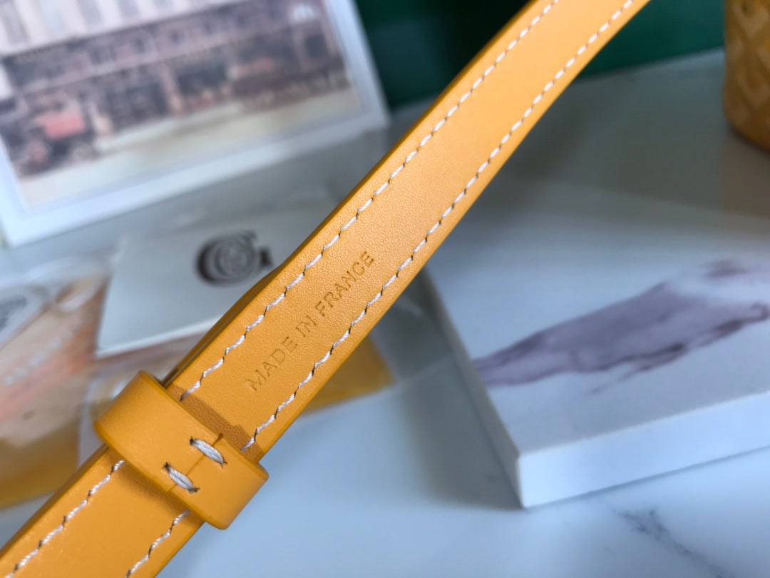 ミューズ バニティケース 20 イエロー ゴヤルディン キャンバス