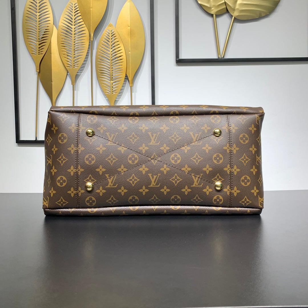 ARTSY MM 41 EN TOILE MONOGRAMME MARRON QUINCAILLERIE DORÉ