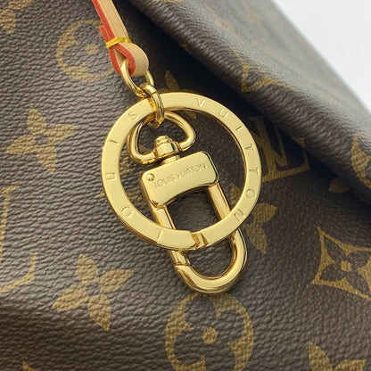ARTSY MM 41 EN TOILE MONOGRAMME MARRON QUINCAILLERIE DORÉ