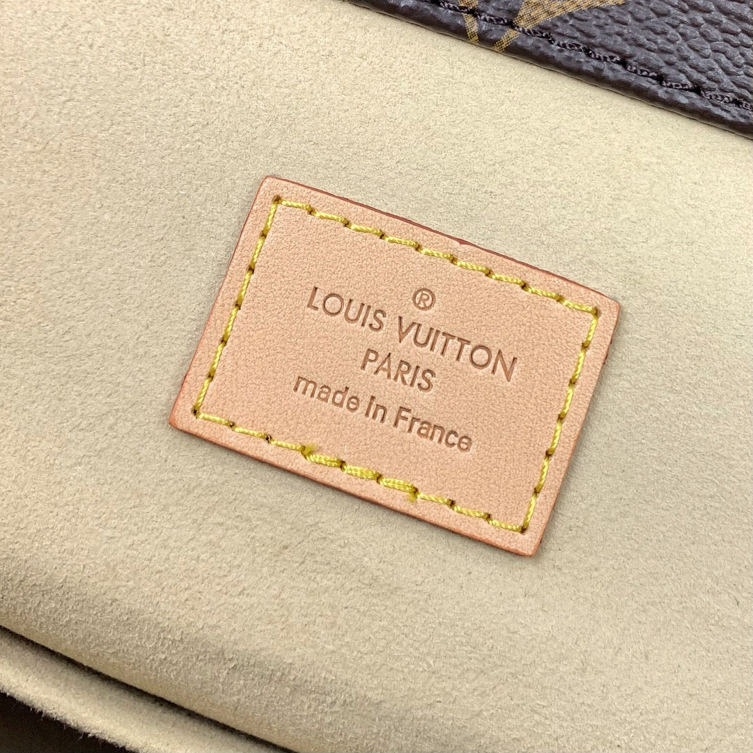 ARTSY MM 41 EN TOILE MONOGRAMME MARRON QUINCAILLERIE DORÉ