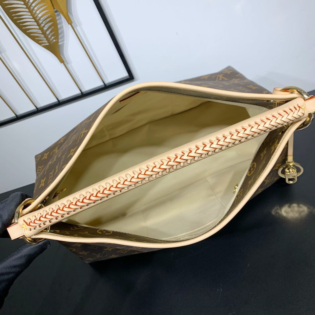 ARTSY MM 41 EN TOILE MONOGRAMME MARRON QUINCAILLERIE DORÉ