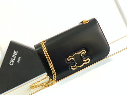 TRIOMPHE FRAME 23 CUIR DE VEAU NOIR