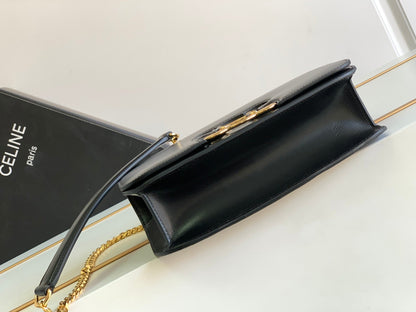 TRIOMPHE FRAME 23 CUIR DE VEAU NOIR