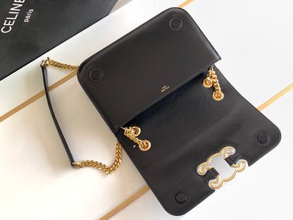 TRIOMPHE FRAME 23 CUIR DE VEAU NOIR