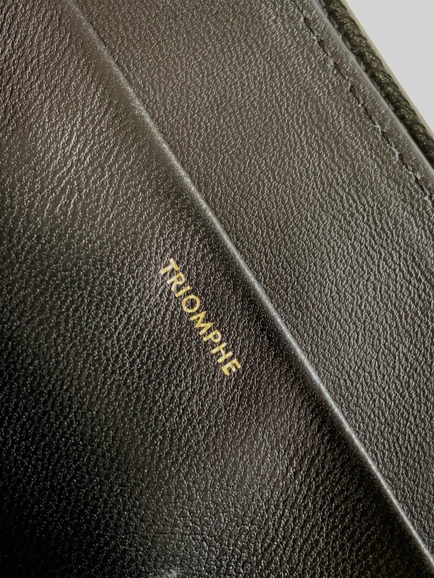 TRIOMPHE FRAME 23 CUIR DE VEAU NOIR