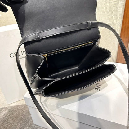 TABOU フラップバッグ 22インチ ブラック スムースカーフスキン ゴールドロック