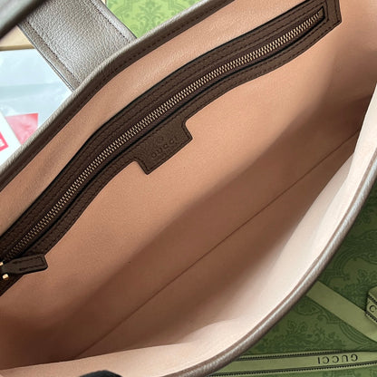 SAC À BANDOULIÈRE MOYEN 39 EN CUIR DE VEAU CAFÉ QUINCAILLERIE DORÉ