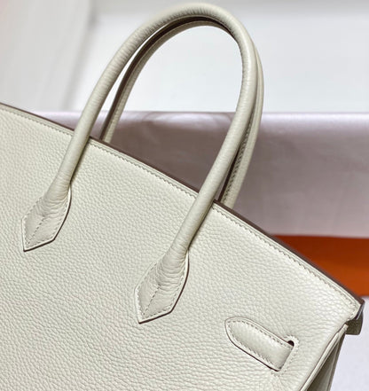 HM BIRKIN 35CM CUIR TOGO BLANC QUINCAILLERIE DORÉE