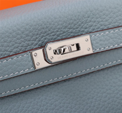 SAC HM KELLY 25 GRIS TREMPÉ TOGO QUINCAILLERIE ARGENTÉE