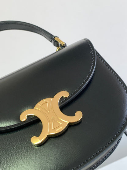 ティーンチェーン ブザス トリオンフ 15.5cm ブラック カーフスキン