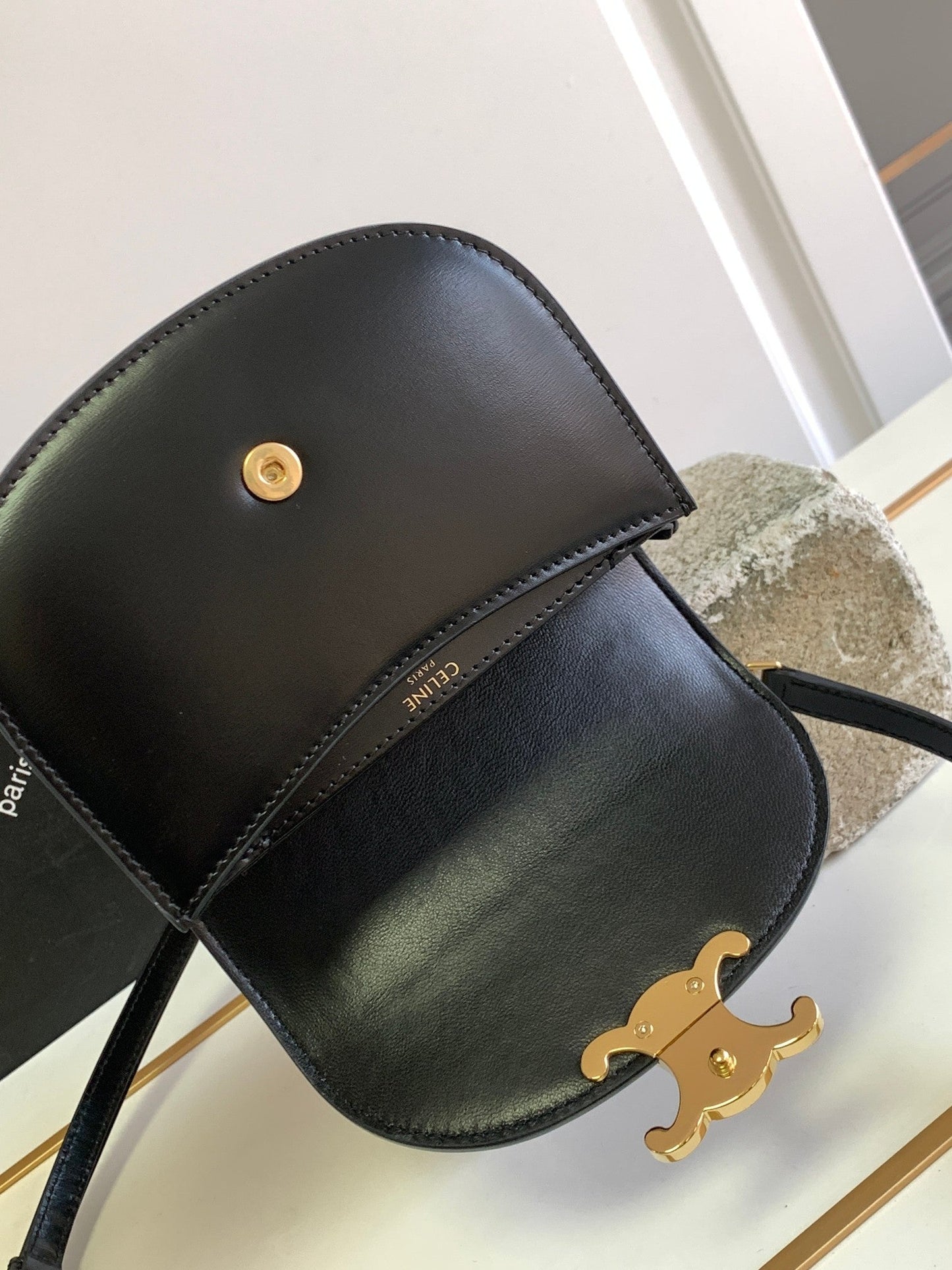 ティーンチェーン ブザス トリオンフ 15.5cm ブラック カーフスキン