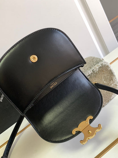 ティーンチェーン ブザス トリオンフ 15.5cm ブラック カーフスキン
