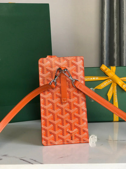 MONTMARTRE GM CASE 18 IN ORANGE GOYARDINE CANVAS
