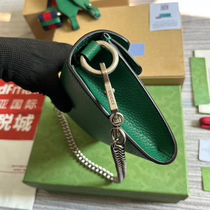 ディオニュソス スモール 25 バッグ エメラルドグリーン カーフスキン
