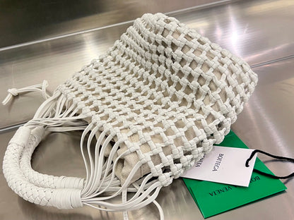 SAC CAVALLINO 23 EN CUIR D'AGNEAU BLANC
