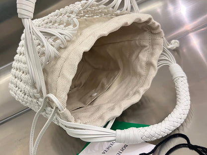 SAC CAVALLINO 23 EN CUIR D'AGNEAU BLANC