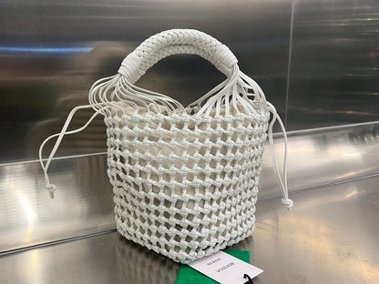 SAC CAVALLINO 23 EN CUIR D'AGNEAU BLANC