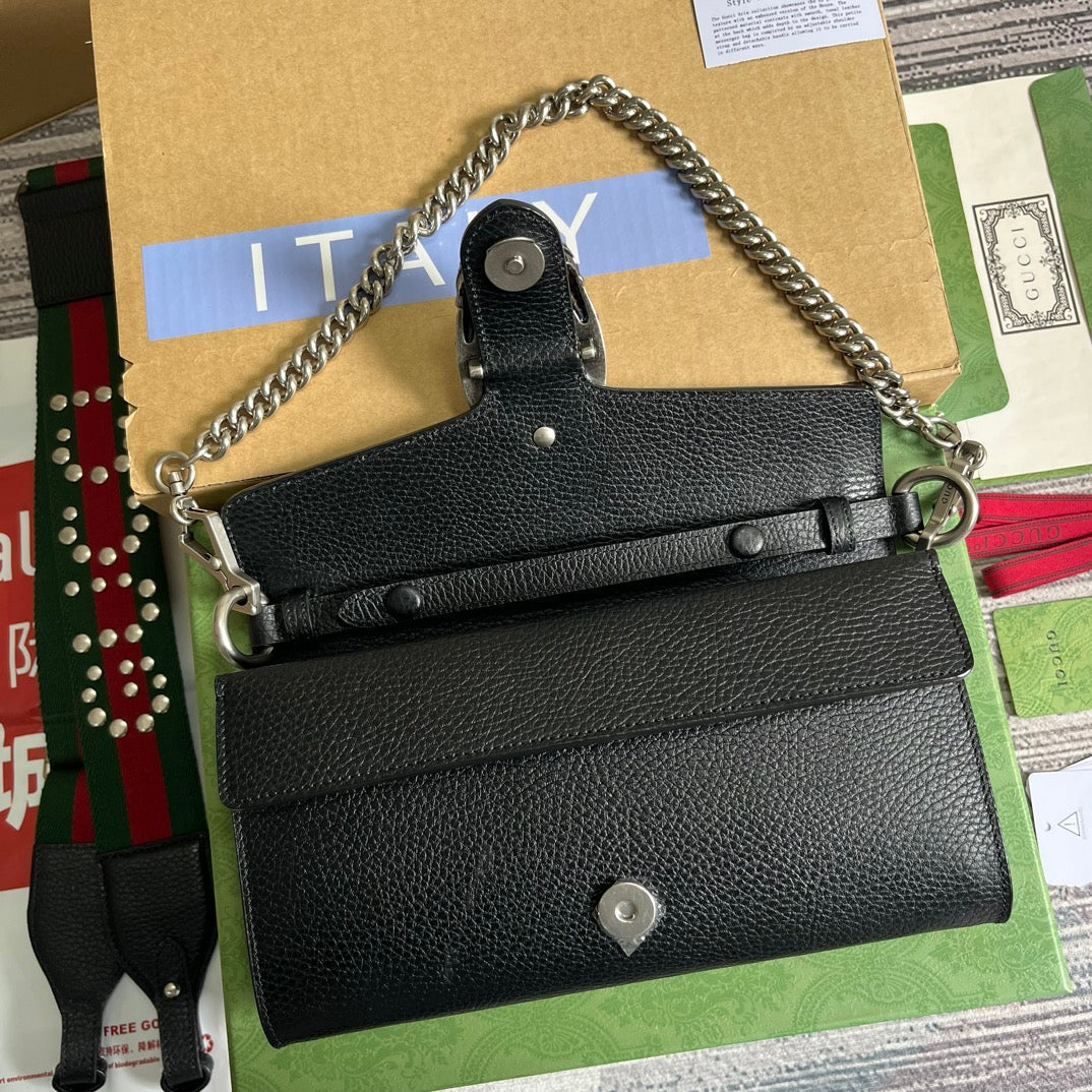 ディオニュソス スモール 25 バッグ（ブラックカーフスキン）
