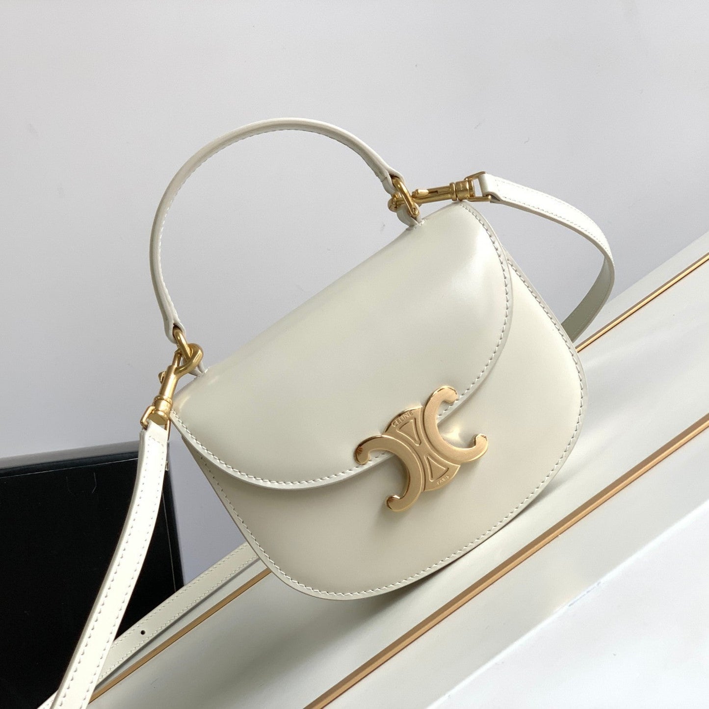 ティーンチェーン ブザス トリオンフ 15.5cm ホワイトカーフスキン